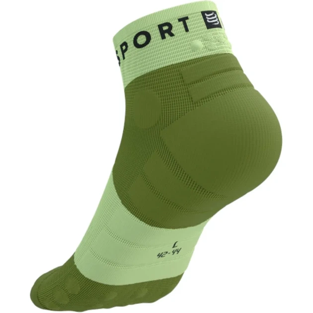 Компресійні шкарпетки для бігу анатомічні Compressport Ultra Trail Low Socks Shadow lime/woodbine XL (100081352) - зображення 4