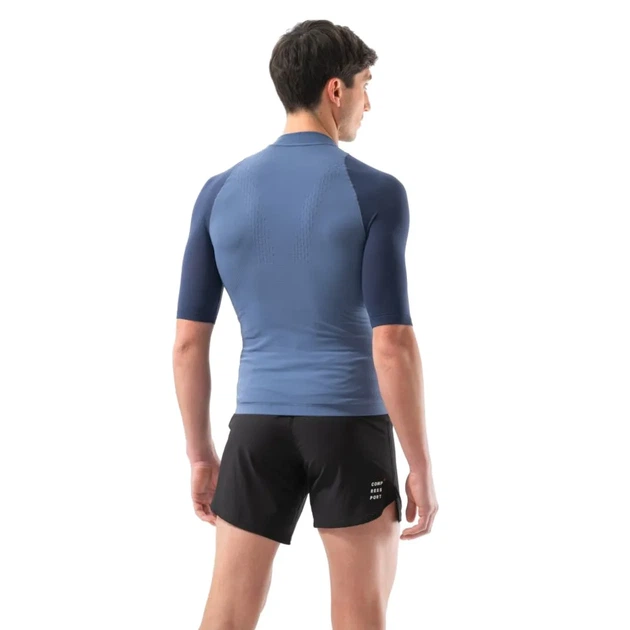 Футболка Compressport Trail Racing Postural SS Top Mns indigo/blues L (100081342) - зображення 2