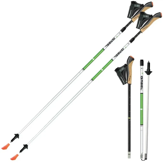 Палиці для скандинавської ходьби Gabel Nordic Revo Alu-Tech Black Uni (100000662) - зображення 4