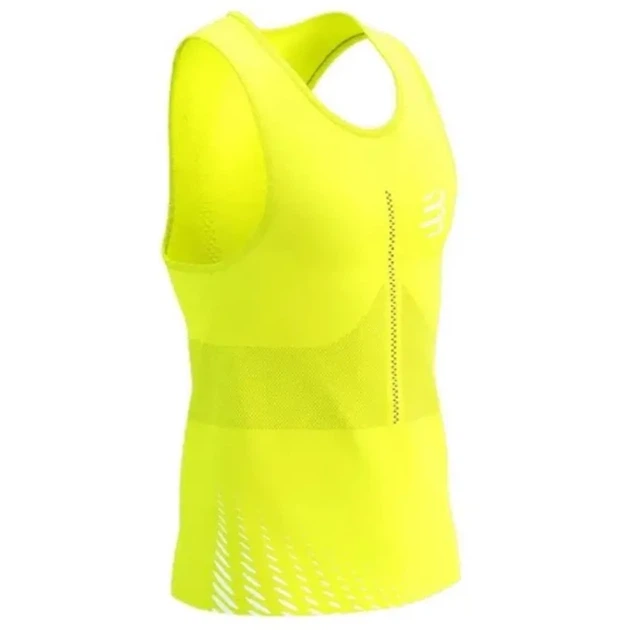 Майка чоловіча спортивна для бігу тренувань облягаюча Compressport Pro Racing Singlet M Evening primrose/white XL (100075513) - Фото 1 Майка чоловіча спортивна для бігу тренувань облягаюча Compressport Pro Racing Singlet M Evening primrose/white XL (100075513) - зображення 1
