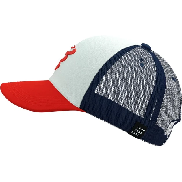 Кепка бейсболка летняя Compressport Trucker Cap Sugar/blues Uni (100081359) - изображение 2