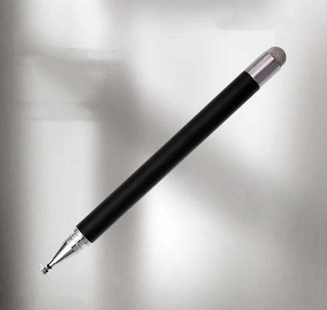 Универсальный стилус 2 в 1 Pencil Duo чёрный карандаш-ручка для всех сенсорных экранов Android iOS Windows - Фото 3 Универсальный стилус 2 в 1 Pencil Duo чёрный карандаш-ручка для всех сенсорных экранов Android iOS Windows - изображение 3