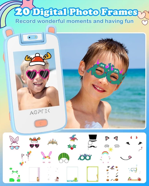 Детский игрушечный смартфон AGPTEK с сенсорным экраном - Фото 5 Детский игрушечный смартфон AGPTEK с сенсорным экраном - изображение 5
