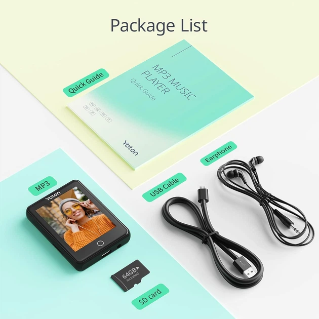 MP3-Плеер Yoton с Bluetooth 5.2 и сенсорным экраном - изображение 2