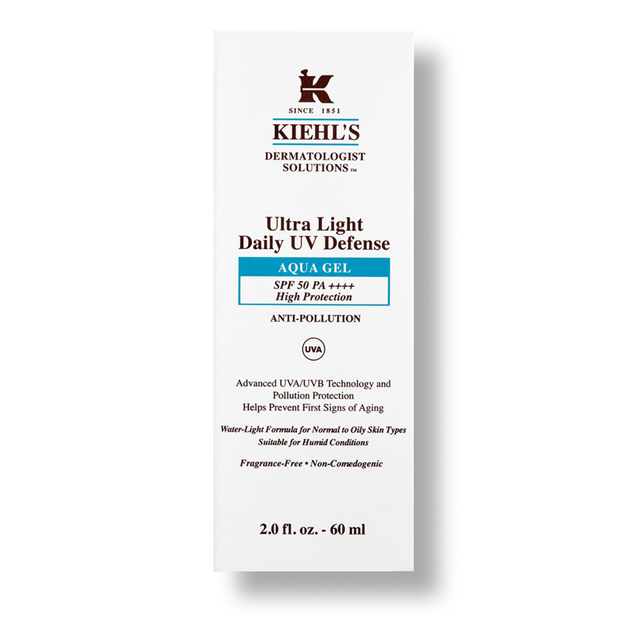 Kiehl's (Килз) Ultra Light Daily UV Defense Aqua Gel — солнцезащитный гель SPF 50 PA++++ для лица от фотостарения, 60 мл - изображение 2