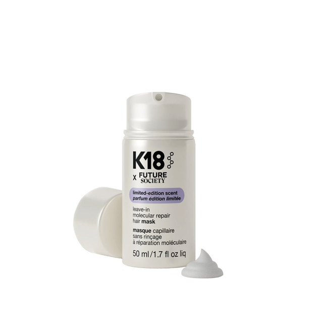 K18 (К18) x Future Society Leave-In Molecular Repair Hair Mask — несмываемая молекулярная маска для восстановления волос (limited-edition scent), 50 мл - Фото 2 K18 (К18) x Future Society Leave-In Molecular Repair Hair Mask — несмываемая молекулярная маска для восстановления волос (limited-edition scent), 50 мл - изображение 2