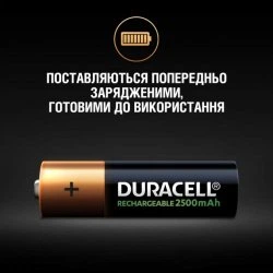 Акумулятор Duracell Recharge AA 2500 мА·год 4 шт - изображение 4