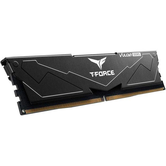 Оперативная память DDR5 32 Gb (6000 MHz) (Kit 16 Gb x 2) Team T-Force Vulcan Black (FLBD532G6000HC30DC01) - изображение 2
