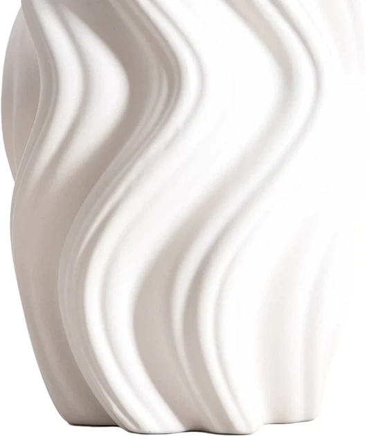 Ваза Homla Salana хвиляста біла 16x15x26 см (5906496765551) - зображення 4
