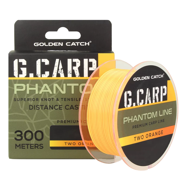 Волосінь GC G.Carp Phantom Two Orange 300m 0.30mm - Фото 1 Волосінь GC G.Carp Phantom Two Orange 300m 0.30mm - зображення 1