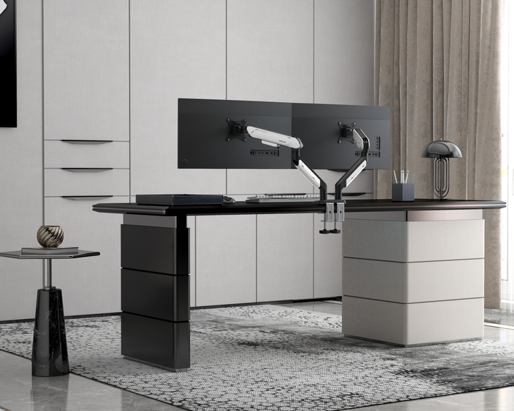 Настільне кріплення для двох моніторів Anda Seat Stealth PRO II Duo 17’’-42’’ Black & White (AD-W-A9-2S-BW) - Фото 10 Настільне кріплення для двох моніторів Anda Seat Stealth PRO II Duo 17’’-42’’ Black & White (AD-W-A9-2S-BW) - изображение 10