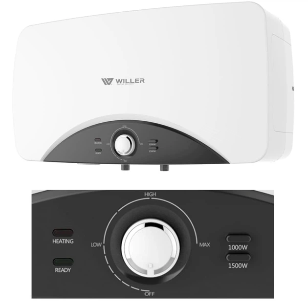 Бойлер горизонтальний Willer Edge + EH20R Edge+ 20л - изображение 10
