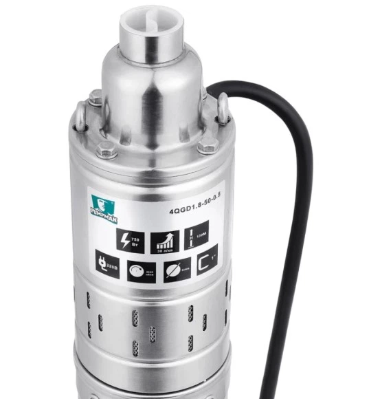 Насос глубинный шнековый Pumpman 4QGD1.8-50-0.55 (CV029778) - Фото 4 Насос глубинный шнековый Pumpman 4QGD1.8-50-0.55 (CV029778) - изображение 4