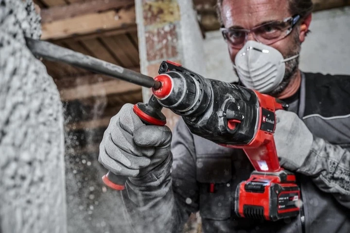 Перфоратор аккумуляторный Einhell TP-HD 18/26 D Li BL-Solo PXC (4514270) - Фото 11 Перфоратор аккумуляторный Einhell TP-HD 18/26 D Li BL-Solo PXC (4514270) - изображение 11