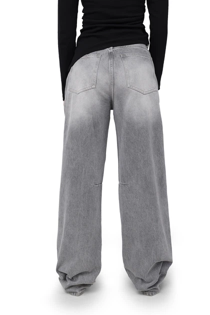 Джинсы baggy женские L цвет светло-серый YUKI ЦБ-00290504 - Фото 6 Джинсы baggy женские L цвет светло-серый YUKI ЦБ-00290504 - изображение 6
