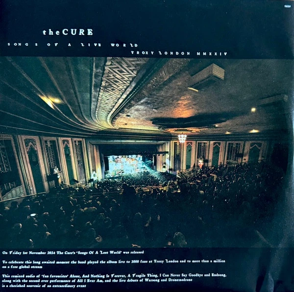 The Cure - Songs Of A Live World: Troxy London MMXXIV (Альбом) - Фото 5 The Cure - Songs Of A Live World: Troxy London MMXXIV (Альбом) - изображение 5