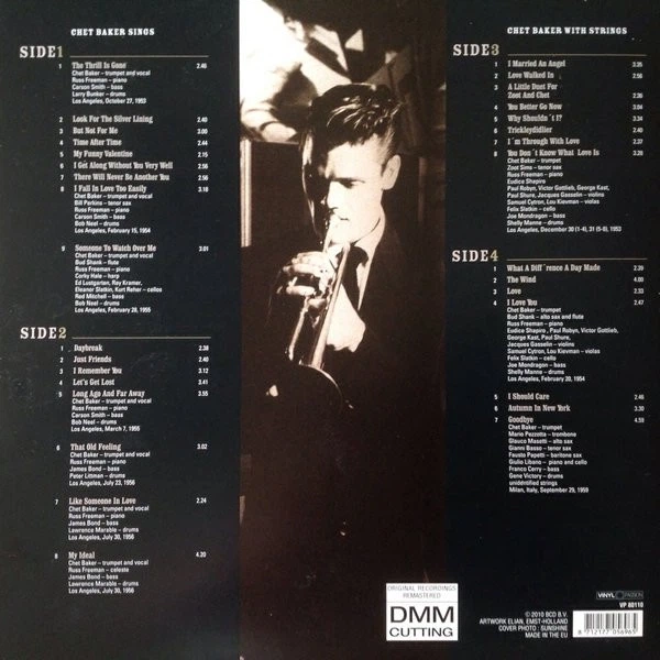 Chet Baker - Sings & Strings (2 пластинки, Сборник, Ремастеринг) - изображение 2