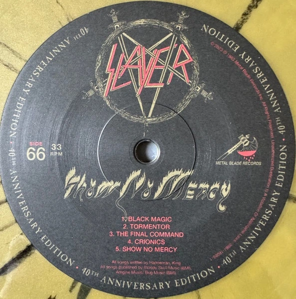 Slayer - Show No Mercy (Золотой, Юбилейное издание на 20-летие, Альбом, Лимитированое, Переиздание, Ремастеринг, Специальное издание, Бокс-сет) - Фото 9 Slayer - Show No Mercy (Золотой, Юбилейное издание на 20-летие, Альбом, Лимитированое, Переиздание, Ремастеринг, Специальное издание, Бокс-сет) - изображение 9