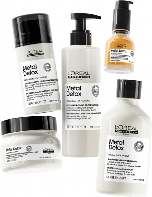 Профессиональный пре-шампунь-уход L'Oreal Professionnel Serie Expert Metal Detox для уменьшения пористости всех типов волос 250 мл (3474637199708) - Фото 11 Профессиональный пре-шампунь-уход L'Oreal Professionnel Serie Expert Metal Detox для уменьшения пористости всех типов волос 250 мл (3474637199708) - изображение 11