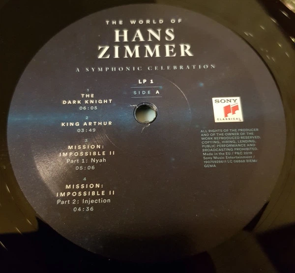 Hans Zimmer - The World Of Hans Zimmer (A Symphonic Celebration) (3 платівки, 180 грам, Альбом, Лімітоване) - Фото 7 Hans Zimmer - The World Of Hans Zimmer (A Symphonic Celebration) (3 платівки, 180 грам, Альбом, Лімітоване) - зображення 7