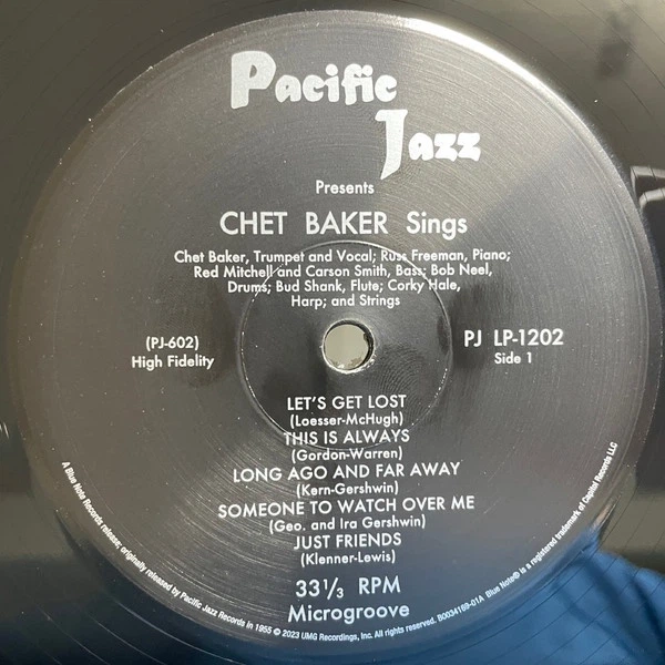 Chet Baker - Sings And Plays With Bud Shank, Russ Freeman And Strings (180 грамм, Альбом, Переиздание, Моно) - изображение 3