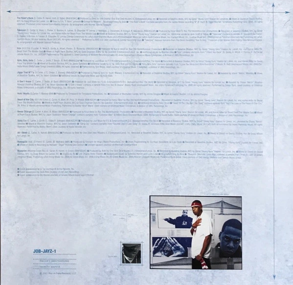 Jay-Z - The Blueprint (2 платівки, Розкладна обкладинка, Альбом, Перевидання) - Фото 5 Jay-Z - The Blueprint (2 платівки, Розкладна обкладинка, Альбом, Перевидання) - зображення 5