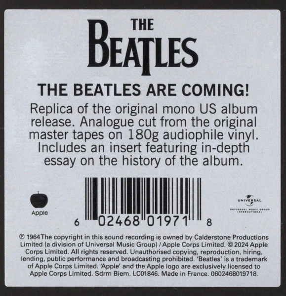 The Beatles - Meet The Beatles! (180 грамм, Альбом, Переиздание, Моно) - изображение 11