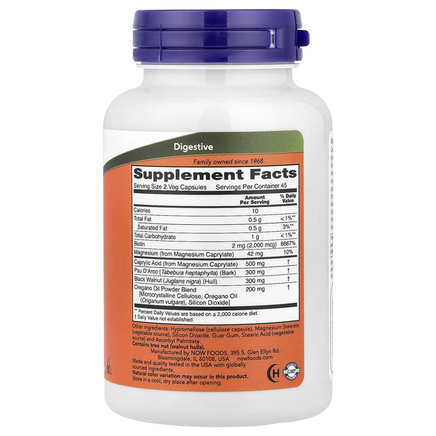 Протикандидний засіб Candida Support NOW Foods - 90 капсул - Фото 2 Протикандидний засіб Candida Support NOW Foods - 90 капсул - зображення 2