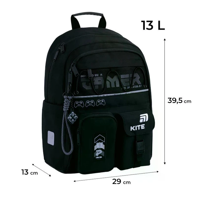 Рюкзак шкільний ортопедичний + пенал + сумка Kite Education Gamer K26-584M-5 - зображення 2