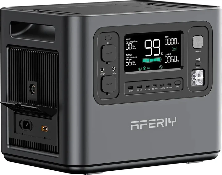 Зарядна станція Aferiy AF-P210 2400 Вт, 2048 Вт·год, LiFePO4, швидка зарядка, UPS/ДБЖ, EU - зображення 3