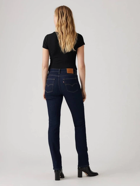 Джинси Slim Fit жіночі Levi`s 724 High Rise Straight 18883-0227 W31L30 Темно-сині (5401105548155) - зображення 4