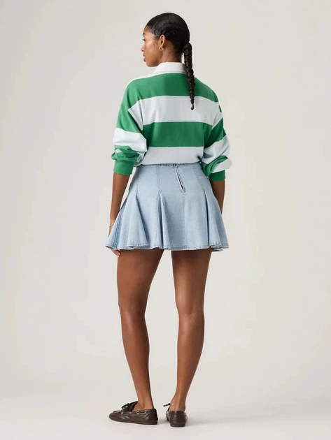 Spódnica damska jeansowa mini Levi`s Godet Mini Skirt 005DV-0005 28 Błękitna (5401187793511) - obraz 4