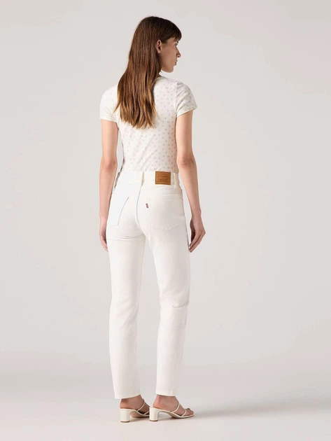 Джинси Slim Fit жіночі Levi`s 724 High Rise Straight 18883-0362 W25L30 Білі (5401157958155) - зображення 4