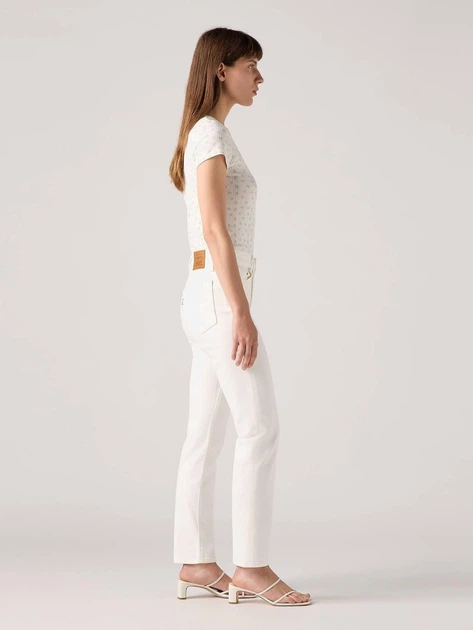 Джинси Slim Fit жіночі Levi`s 724 High Rise Straight 18883-0362 W25L30 Білі (5401157958155) - зображення 5