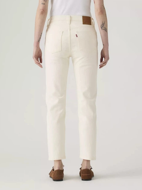 Jeansy regular fit damskie Levi`s 501® Crop 36200-0374 W26L26 Białe (5401187407999) - obraz 2