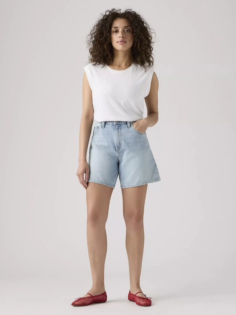 Шорти джинсові короткі жіночі Levi`s High Baggy Short A9311-0000 29 Блакитні (5401157224397) - зображення 3