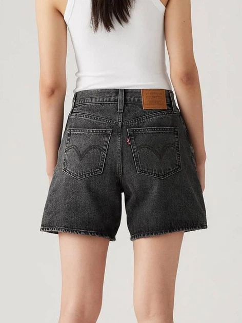 Шорти джинсові короткі жіночі Levi's High Baggy Short Wheres My Phone A9311-0003 25 Чорні (5401157224854) - зображення 2