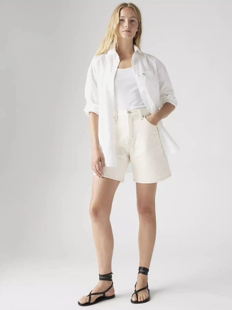 Spodenki damskie krótkie jeansowe Levi`s High Baggy Short A9311-0007 26 Białe (5401187758626) - obraz 5