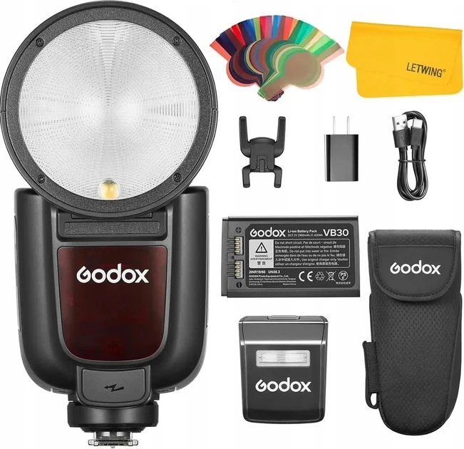 Накамерная вспышка Godox V1Pro-S для Sony, 76Ws, TTL, HSS 1/8000, 2.4GHz X, круглая головка - Фото 3 Накамерная вспышка Godox V1Pro-S для Sony, 76Ws, TTL, HSS 1/8000, 2.4GHz X, круглая головка - изображение 3