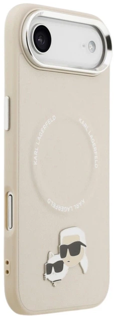 Панель Karl Lagerfeld Karl & Choupette Pins MagSafe для Apple iPhone 17 Air Beige (3666339495145) - зображення 4