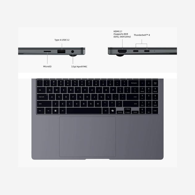 Ноутбук Samsung Galaxy Book4 / Intel Core i7 150U / 16Gb / 1TB / GeForce MX570 / 90Hz - Фото 3 Ноутбук Samsung Galaxy Book4 / Intel Core i7 150U / 16Gb / 1TB / GeForce MX570 / 90Hz - изображение 3