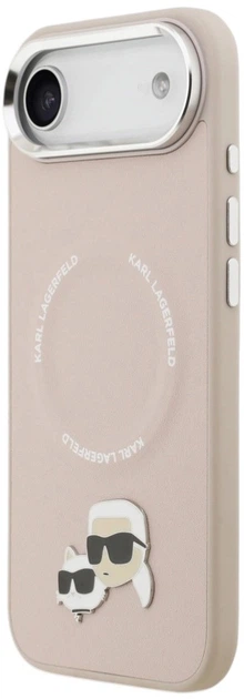 Панель Karl Lagerfeld Karl & Choupette Pins MagSafe для Apple iPhone 17 Air Pink (3666339495466) - зображення 2