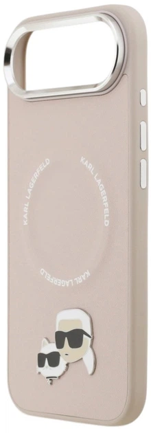 Панель Karl Lagerfeld Karl & Choupette Pins MagSafe для Apple iPhone 17 Air Pink (3666339495466) - зображення 5