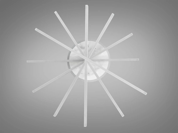 Потолочная светодиодная люстра с пультом, 102 Вт, белая, для гостиной 7010WH LED 3color dimmer - изображение 4