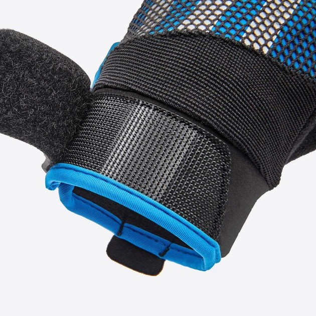 Перчатки для тренировок Adidas Performance, XS (обхват 18-19 см), дышащие, Синие, экокожа, для фитнеса и спорта (ADGB-15010BL) - изображение 7