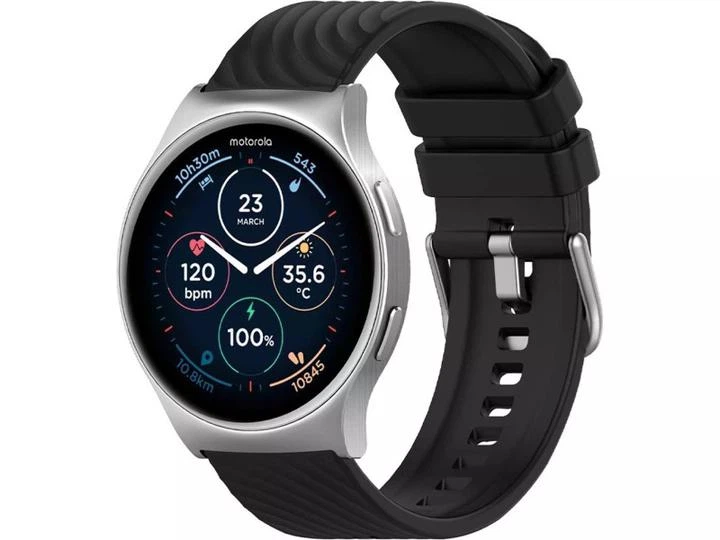 Смарт часы Motorola Moto Watch 120 Silver - Фото 1 Смарт часы Motorola Moto Watch 120 Silver - изображение 1