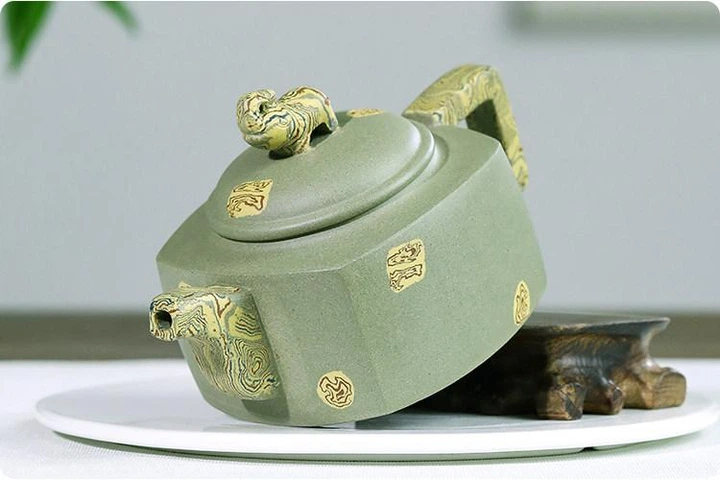 Заварник Square Auspicious из исинской глины, чайник ручной работы 300 мл - изображение 3