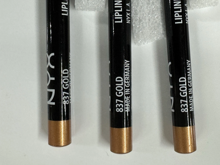 Стойкий карандаш для губ NYX Cosmetics Slim Lip Pencil SPL837 оттенок Gold - изображение 5