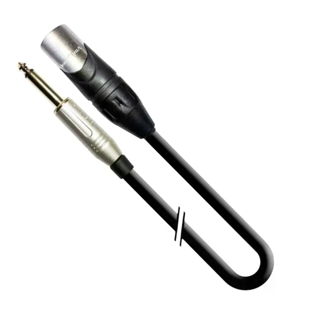 Переходной кабель 6.3 мм mono Jack XLR3 штекер 50 см медь металл для передачи аудиосигнала - Фото 5 Переходной кабель 6.3 мм mono Jack XLR3 штекер 50 см медь металл для передачи аудиосигнала - изображение 5