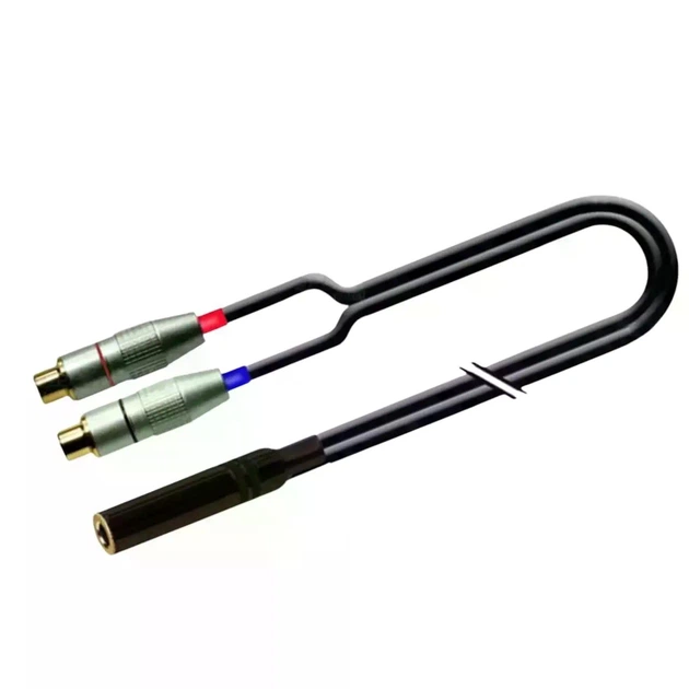 Переходный аудиокабель Jack 6.30 5 м диаметр 4.8×9.0 мм stereo гнездо на 2 RCA гнезда - изображение 6